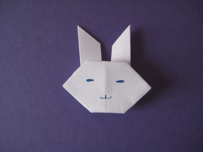 בשביל הארנבון הזה תצטרכו ריבוע נייר אחד.