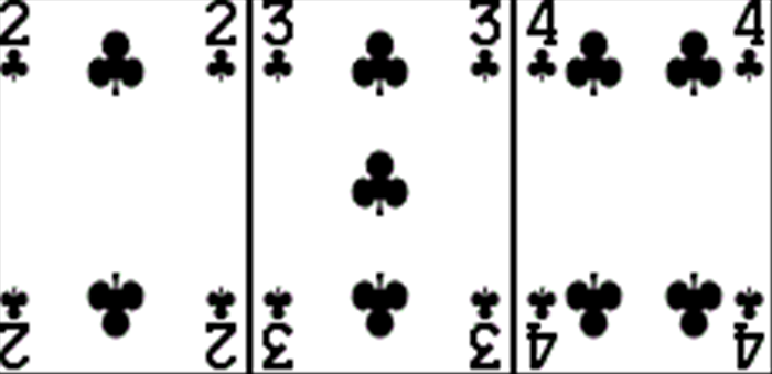 גם במשחק הזה, כמו בסוגי הרמי השונים, המטרה היא לעשות כמה שיותר סריות וכמה שיותר ניקוד. נתחיל בסריות: יש סריה רציפה של מספרים עוקבים באותה צורה (כמו שאנחנו מכירים ברמי רגיל)  ויש סריות של אותו מספר קלף. 
ההבדל הראשון לעומת רמי רגיל, שבצורת הסריה השניה צורת הקלף לא משמעותית, כלומר אפשר ליצור סריה מ - 6 מעויין, 6 לב ועוד 6 מעויין. מינימום לסריה - 3 קלפים והמקסימום - 8 קלפים (את כל מספרי 6 של החבילה לדוגמה).
